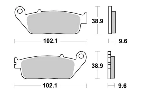 Sbs Bromsklossats Sintered