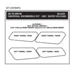 Stompgrip Snowmobile Tunnel Grip - Super Volcano : Black - Tankpads