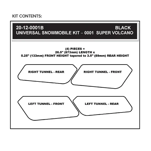 51e7acf793f1b2826450738de108b0577df41d84_296_2012_0001B_1 Stompgrip Snowmobile Tunnel Grip - Super Volcano : Black - Tankpads