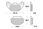 Sbs Bromsklossats Ceramic - Bromsbelägg