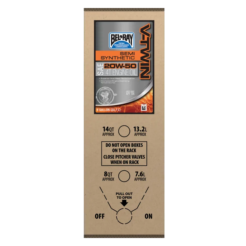 55-901-023 Bel-Ray V-Twin Semi-Synthetic 20W-50 22.7L - Belray - 4T