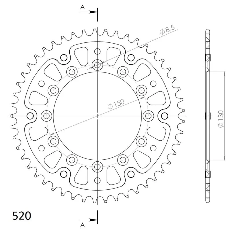 55576818f899273044b95834eae59b64f88e4795_272_245_2_RST_49_9 Supersprox Stealth BakdrevYA YZ/WRF/YZF 99- Guld 49