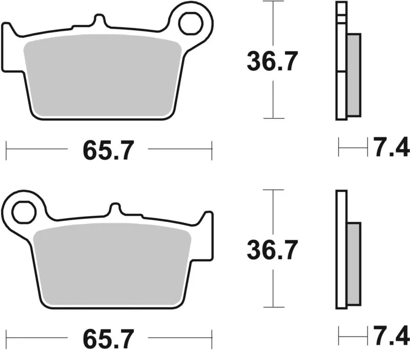 Sbs Bromsklossats Ceramic - Bromsbelägg