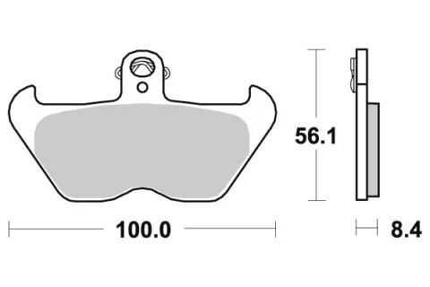 Sbs Bromsklossats Sintered