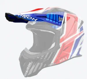 Airoh Aviator Ace 2 Peak Proud Blue/Red Gloss