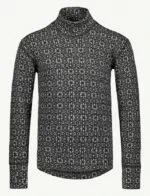 SVALA Merino Design Kids layer set Jacquard black/white