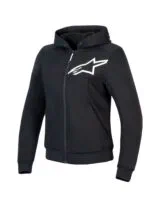 Alpinestars Hoodie Dam Chrome v2 Svart/Vit