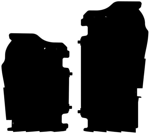 Polisport kylargaller par KX450F 16-23 KX250F 21-24 Svart (28)