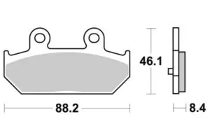 Sbs Bromsklossats Maxi Sinter