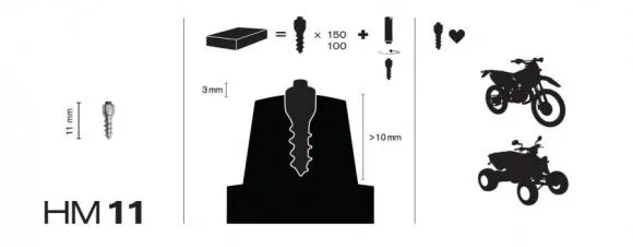 MaxiGrip Dubbsats 11mm 150st Ink verktyg - Maxi Grip
