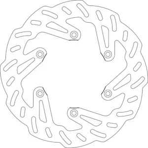 GOLDFREN Bromsskiva Bak KX125/250 89-02KX500 89-KLX6