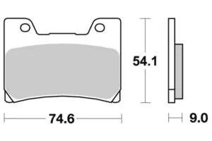 Sbs Bromsklossats Sintered