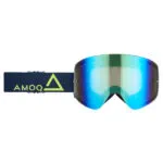 AMOQ Vision Magnetic Crossglasögon Navy-Gold - Gold Mirror