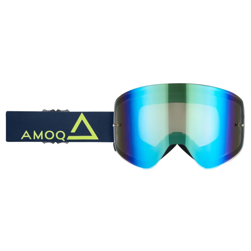 Produck/Product photography studio AMOQ Vision Magnetic Crossglasögon Navy-Gold - Gold Mirror