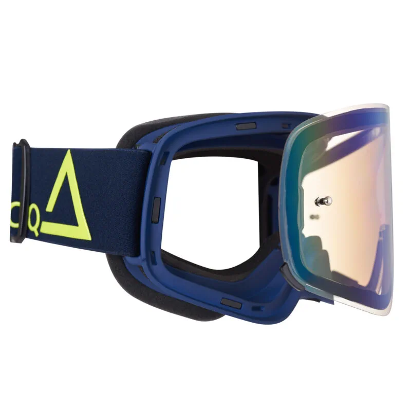 Produck/Product photography studio AMOQ Vision Magnetic Crossglasögon Navy-Gold - Gold Mirror