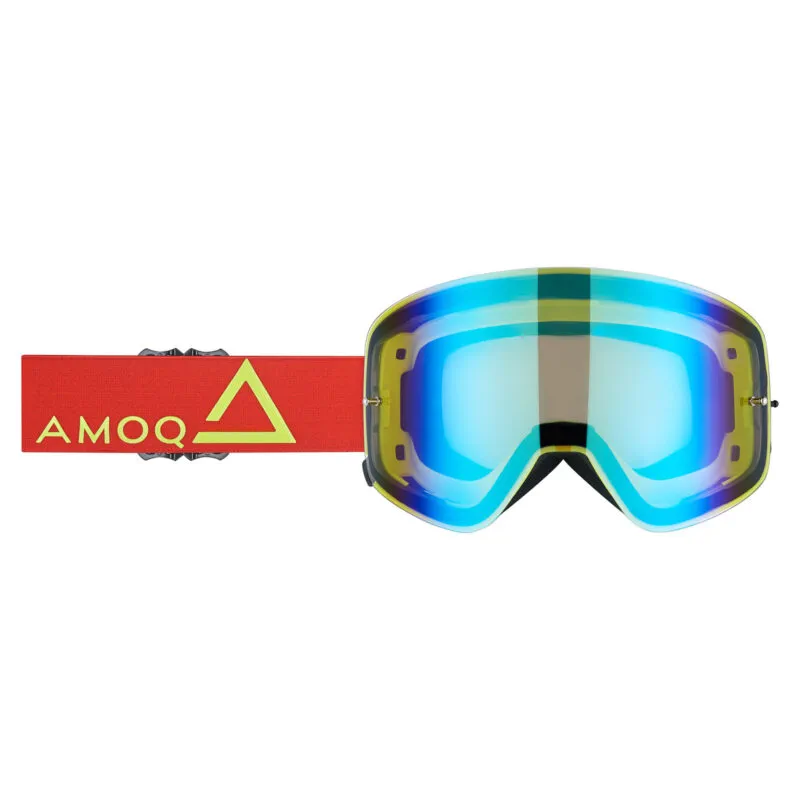 Produck/Product photography studio AMOQ Vision Magnetic Crossglasögon Red-HiVis - Gold Mirror