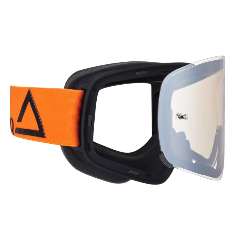 Produck/Product photography studio AMOQ Vision Magnetic Crossglasögon Orange-Black - Silver Mirror