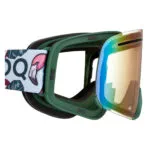 AMOQ Vision Vent+ Magnetic Skoterglasögon Tropical - Green Mirror