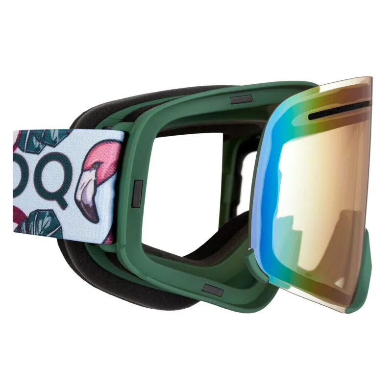 Produck/Product photography studio AMOQ Vision Vent+ Magnetic Skoterglasögon Tropical - Green Mirror