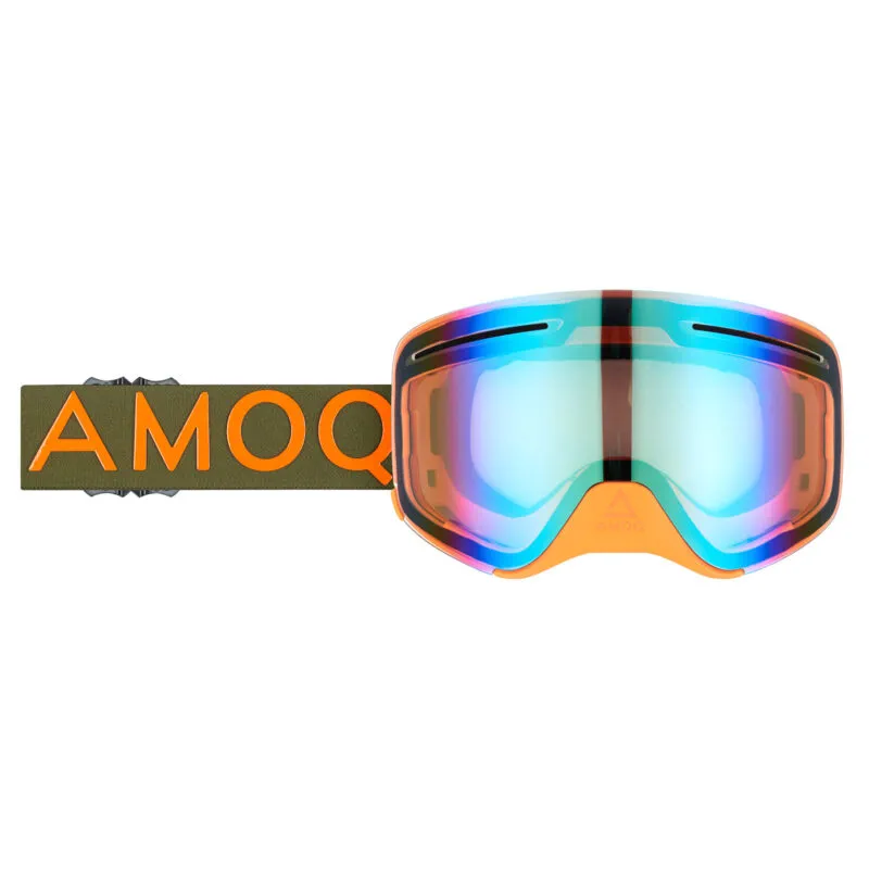 Produck/Product photography studio AMOQ Vision Vent+ Magnetic Skoterglasögon Military Green/Orange - Gold Mirror