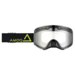 AMOQ Vision Vent+ Magnetic Skoterglasögon Black-HiVis - Clear