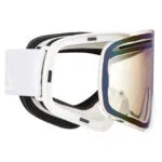 AMOQ Vision Vent+ Magnetic Skoterglasögon Whiteout - Gold Mirror