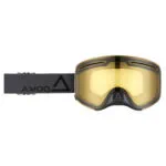 AMOQ Vision Vent+ Magnetic Skoterglasögon Dark Grey-Black - Yellow