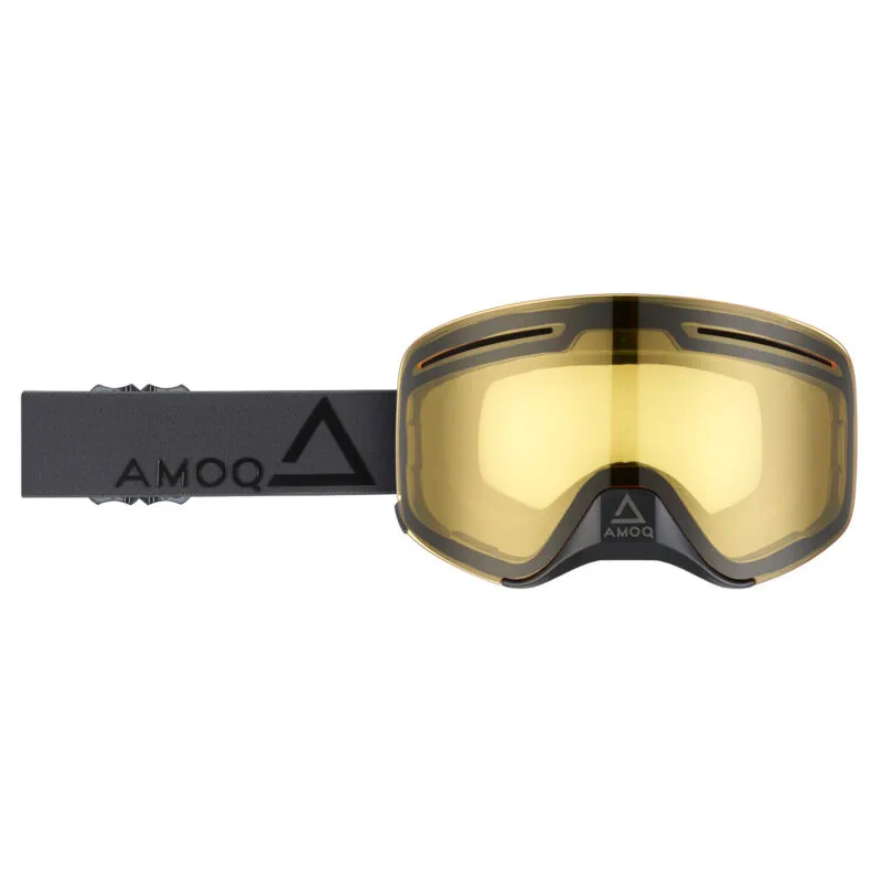Produck/Product photography studio AMOQ Vision Vent+ Magnetic Skoterglasögon Dark Grey-Black - Yellow