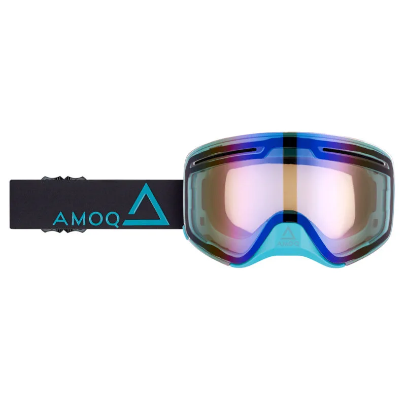 Produck/Product photography studio AMOQ Vision Vent+ Magnetic Goggles Black-Turqoise - Blue Mirror