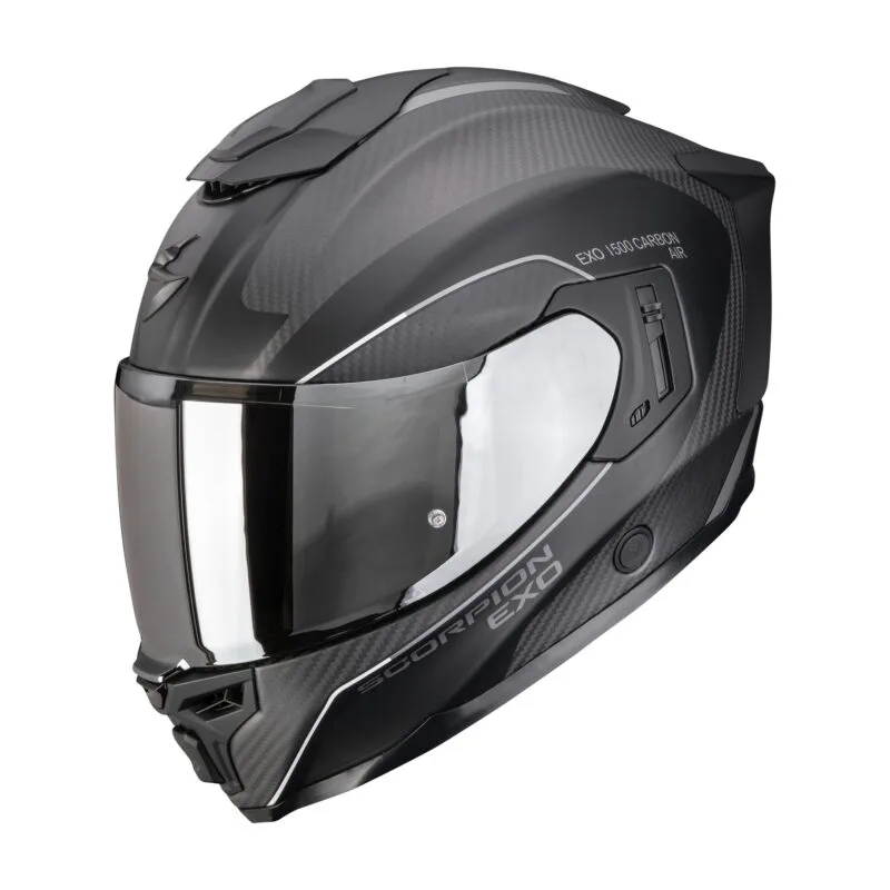 649-26131_1 SCORPION Helmet EXO-1500 CARBON AIR MUNDI Matt Black-Silver