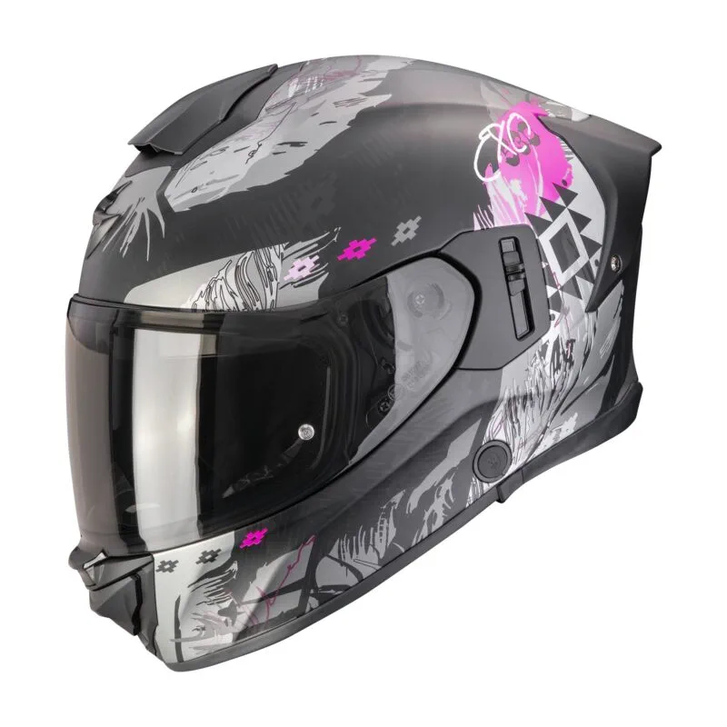 649-26190_1 SCORPION Helmet EXO-530 AIR HADJI Matt Black-Pink