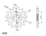 Supersprox Framdrev 1310.15 Självrenande