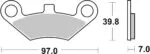 Sbs Bromsklossats Sintered Offroad - Bromsbelägg