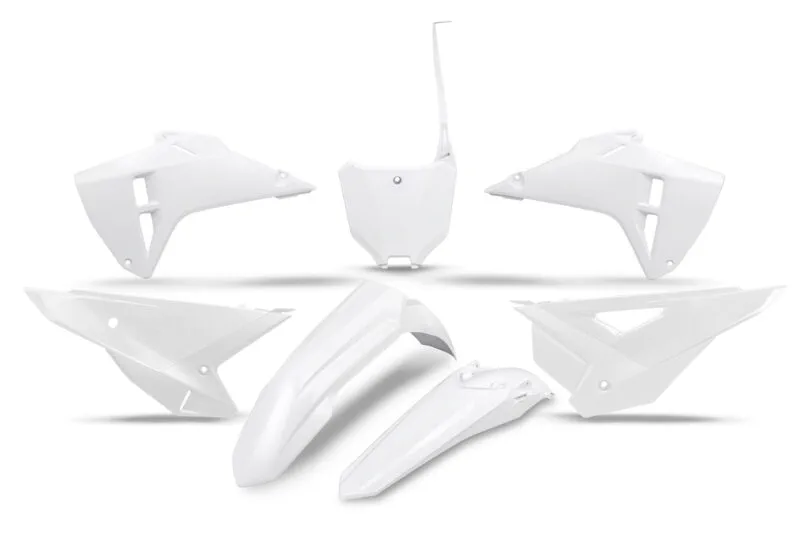 650-K127-041 UFO Plastic kit 5-parts White CRF250R 25-. CRF450R 25-.. - Plastkit