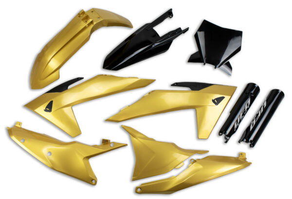 UFO Plastic kit 6-parts KTM SX/SXF125-450 23-24 Gold/Black