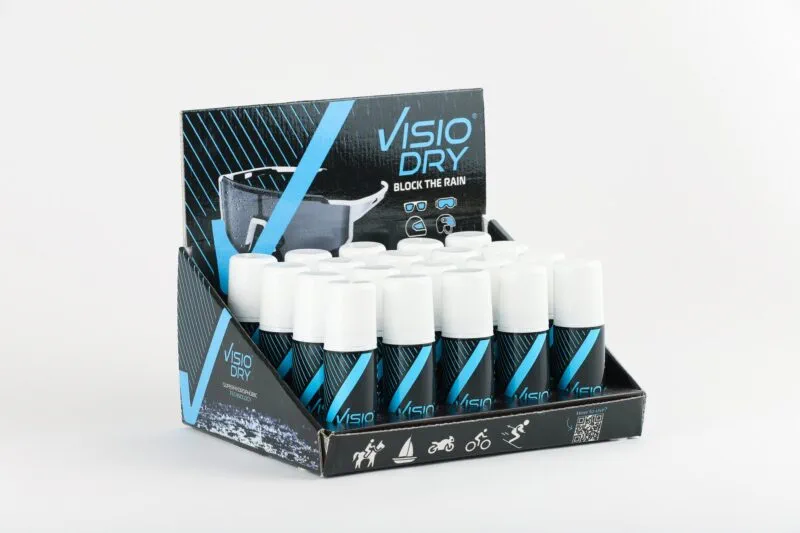 652-VDA050x20MOTO_1 VISIODRY Full counter Display moto (20xAerosol 35mL) Block the rain - Tvätt & rengöring