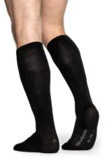 Woolpower Liner Knähöga sockor Merino svart