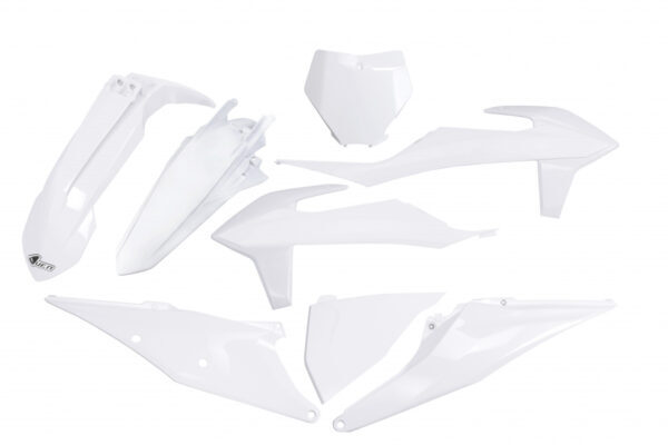 UFO Plastkit 5-delar KTM SX/SXF125-450 19-22 Vit 047
