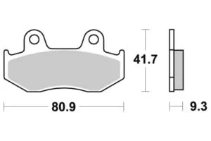 Sbs Bromsklossats Sintered Offroad