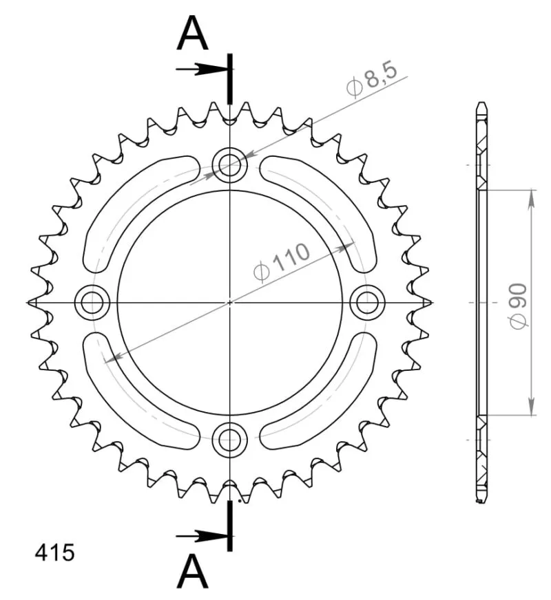 668b3a0963faa0e039c6266f8a64e6222011ade8_27_3_452_39_0_1 Supersprox Bakdrev Aluminium RAL-452:39 Svart