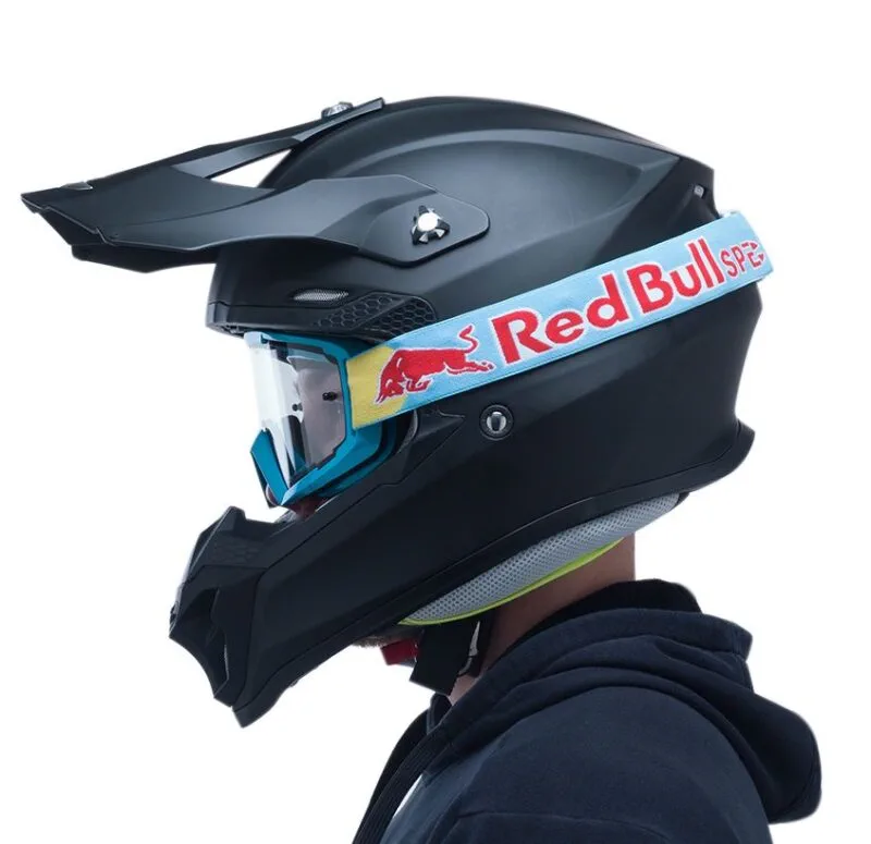 Spect Red Bull Whip MX Goggles Singel lens blue clear