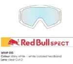 Spect Red Bull Whip MX Goggles Singel lens white clear