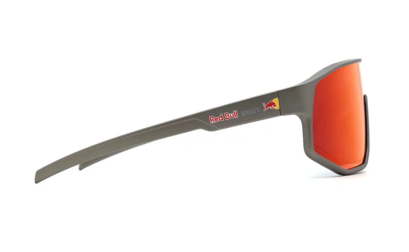 Spect Red Bull Dash Sunglasses Matt Metal Grey w Blue/Red/Purple Mirror lens