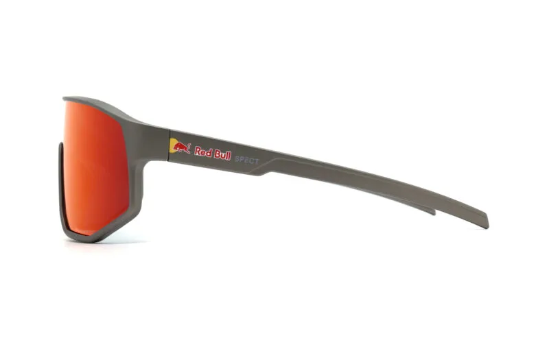 Spect Red Bull Dash Sunglasses Matt Metal Grey w Blue/Red/Purple Mirror lens