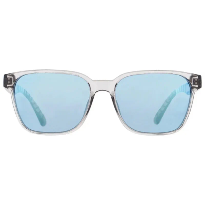 674-25007b Spect Red Bull Eliot Sunglasses Shiny X'tal Grey w Blue Grey Mirror lens