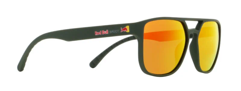 674-25015b Spect Red Bull Elroy Sunglasses Soft Olive Green w Brown Red Mirror lens