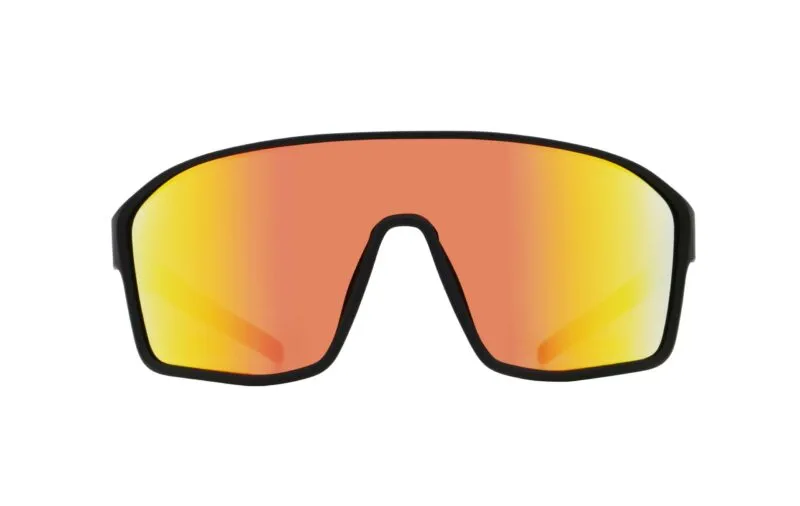 674-25023 Spect Red Bull Daft Sunglasses Soft Black/Red w Brown Red Mirror lens