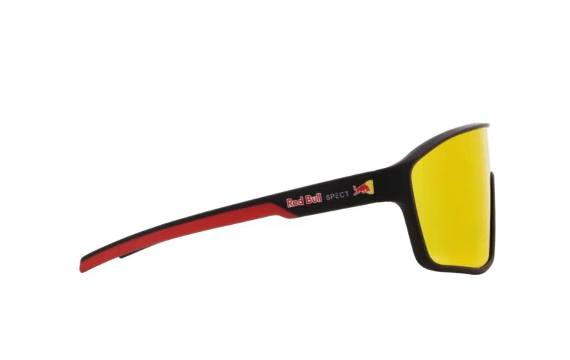 Spect Red Bull Daft Sunglasses Soft Black/Red w Brown Red Mirror lens