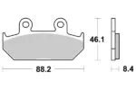 Sbs Bromsklossats Sintered - Bromsbelägg
