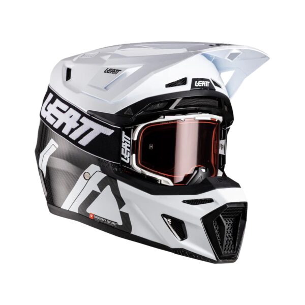 Leatt Hjälm+Goggles Moto 9.5 Carbon/Vit V26